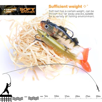 DONQL Moale Atrage Kit Set Momeli Jiging Momeală Artificială Silicon Momeli de Pescuit Biban de Mare Crap Pescuit Duce Pește Jig Momeala