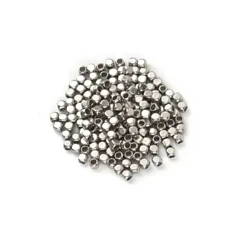 DoreenBeads de Cupru, Margele de Semințe Margini Rotunjite Metru Cub de Aur/Argint de Culoare DIY Face Brățară Bijuterii de Aproximativ 2,5 mm x 2.5 mm,500PCs