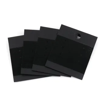 DoreenBeads PVC Bijuterii Cercel Card de Afișare Dreptunghi Negru de Catifea Tesatura de Moda Cercei 50mm(2