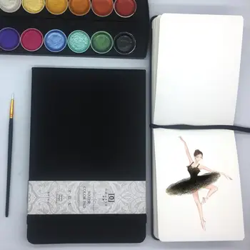 DORERART Acuarelă Notebook 50% Bumbac Mână-Pictura de Culoare de Apă NoteBook 24Sheet 300gsm Cărți pentru Birou Școală de Artă