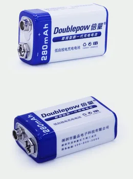Doublepow Noi DP-6F22 9V Baterie de 280 mAh baterii multimetru microfon Baterie + 9 V B09 incarcator , jucării control de la distanță