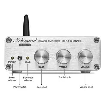 Douk audio HiFi Bluetooth 5.0 Clasa D Amplificator de Putere Stereo 2.1 Canal Audio Bass Amp APTX