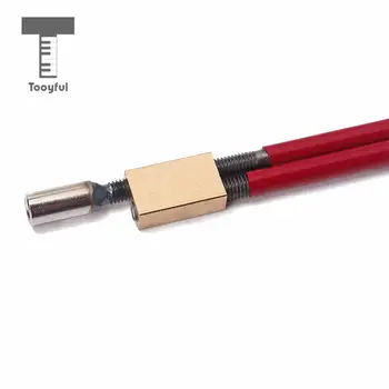 Două Mod de Roșu Oțel Chitara Bass Truss Rod cu Cap de Alamă pentru Mandolina, Ukulele Părți 310mm
