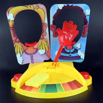 Două Placinta Forma de Tort pentru a face Față Jucării Amuzante Pentru Copii Glumă Glumă Jucărie de Familie Joc de Noroc Jucării Glume Glume Practice Cadouri pentru copii