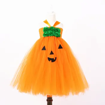 Dovleac portocaliu Model Halloween Costum de Vrăjitoare Rochie de Balet Costume de Halloween pentru Adolescenti Vampirin Ziua Rochie de Flori