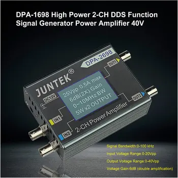 DPA-1698 Mare Putere Dual Channel DDS Funcția de Generator de Semnal Amplificator de Putere DC Amplificator de Putere 40V 0-100KHz UE/SUA Plug