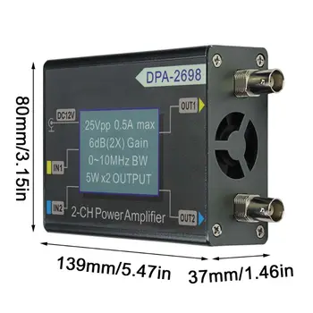 DPA-2698 10MHz 25Vpp Dual Channel 2CH DDS Funcția de Generator de Semnal DC Amplificator de Putere