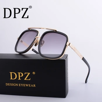 DPZ HOT Nou Brand pentru bărbați de design cadru Mare ditaeds ochelari de soare Vintage steampunk femei ochelari de soare maestru UV400 de sol