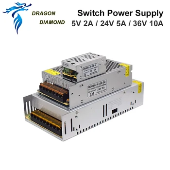 DRAGON DIAMANT Comutator de Transfer de Alimentare de 5V/2A, 24V/5A 36V/10A DC surse de Alimentare Transformator pentru Gravare Laser