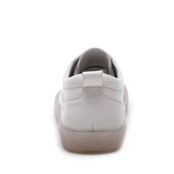 DRKANOL Primavara Toamna Femei Pantofi Plat Fund Moale Naturale din Piele Oxford Pantofi Pentru Femei Pantofi Casual Zapatos Mujer