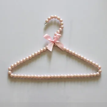 Drăguț 30cm roz și alb copilului/copilul plastic ABS perla cuier de haine cu bowknot rafturi de uscare rack pentru haine de uscare cuier