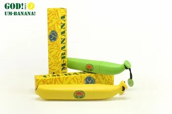 Drăguț Banane De Trei Ori Umbrela Femei Protecție Paraguas Windproof Umbrele Elemente De Noutate Pentru Iubitorii De Cadouri Pentru Copii