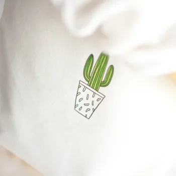 Drăguț Cactus Imprimare Reutilizabile De Cumpărături Pungă De Femei Panza Tote Desene Animate De Imprimare Eco Cumparator Saci De Umăr Pliabilă Geantă De Mână De Culoare Albă