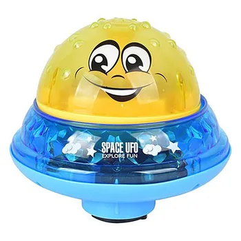 Drăguț de Pulverizare a Apei Mingea Plutitoare Baby Baie de Jucărie Electrice de Inducție cu Sprinklere Cadă Jucarii Rotative cu Duș 3D Lumina Muzicale