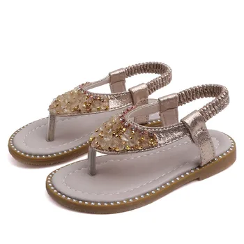 Drăguț De Vară Pentru Copii Sandale Stras Design Sandale Fata Deget De La Picior Deschis Printesa Pantofi