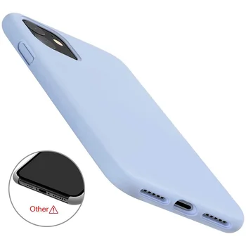 Drăguț Lichid Solid Bomboane Telefon Caz pentru iPhone 11 Pro Max XS XR X SE 2020 Simplu de Silicon de Caz pentru iPhone 7 6S 8 Plus husă Moale
