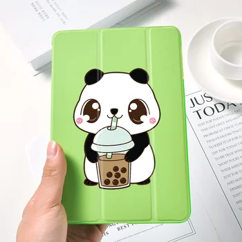 Drăguț Panda ipad 10 5 pro Caz pentru 10 2 ipad a 7-a generație de Lux 12 9 Pro 2020 Cazuri Pentru Air 2, Mini 5 Capacul din Spate Accesorii