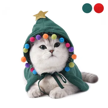 Drăguț Pelerină Roșie pentru Pisica S/M/L Stea de Aur de Anul Nou Haine de Câine Pisică Accesorii Coarda Cravată Costum de Crăciun 2 Culori de Companie Bunuri 2020
