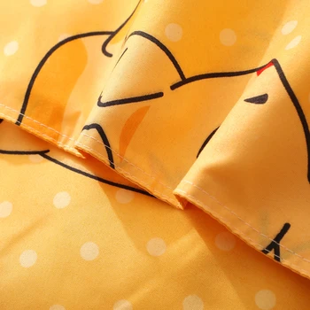 Drăguț set de lenjerie de pat kawaii desene animate carpetă acopere cearșafuri fețe de pernă Nordic lenjerie de pat pentru copii, copii, adult singur regina king size