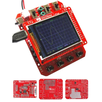 DSO138 Mini Kit Osciloscop, Analizor Profesional Cu un Caz de Test SMD Părți DIY TFT LCD Pre-lipite Electronice Digitale de Învățare