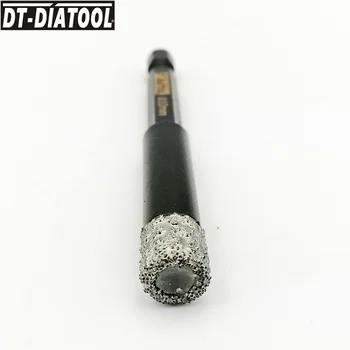 DT-DIATOOL 3pcs cu Diametrul de 6mm 8mm 10mm Uscat quick-fit Coadă de Găurire cu Diamant Bază biți Burghiu freză De Foraj Marmura Granit