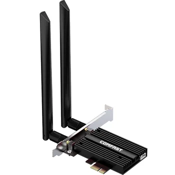 Dual band 2974Mbps Wifi 6 AX200NGW PCI-E X1 MU-MIMO Adaptor Wireless 2.4 G/5Ghz 802.11 ac/ax Bluetooth 5.0 Pentru AX200 placa de Retea