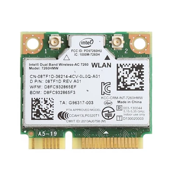 Dual Band, Bluetooth 4.0 Wireless Mini PCI-E Card Pentru Intel 7260 AC DELL 7260HMW L4MA
