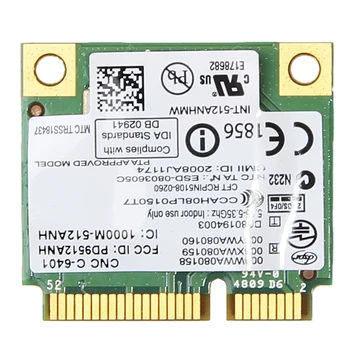 Dual band Wireless 300Mbps Card Pentru Intel Wifi 5100 512AN_HMW Mini PCI-e Rețea Wlan Card 2,4/5Ghz 802.11 a/g/n Pentru Laptop