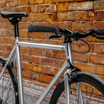 Dual Lock-On Bike Ghidon Anti-Derapare Ghidon pentru Biciclete de Munte Ghidon Bicicleta Piese Negru