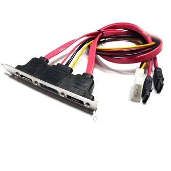 Dual SATA 2 Porturi eSATA + 4 Pin IDE Puterea Suport PCI Slot Cablu