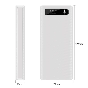 Dual USB 8*18650 de Putere Banca Cutie de Baterie de Telefon Mobil de Încărcare Rapidă DIY Shell 18650 Baterie Suport de Stocare de Caz Pentru IPhone Huawei