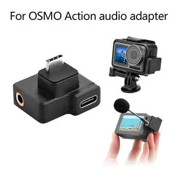 Dual USB-C la 3.5 mm microfon Microfon Adaptor Pentru DJI OSMO Acțiune Accesorii
