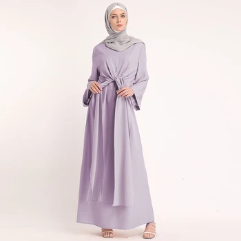 Dubai arabă Musulmană Rochii Femei Rochie de Fals Două piese Bandaj 2 Moduri de Caftan Maxi Vestidos Dantela-up Halat de Caftan Haine Islamice