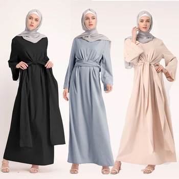 Dubai arabă Musulmană Rochii Femei Rochie de Fals Două piese Bandaj 2 Moduri de Caftan Maxi Vestidos Dantela-up Halat de Caftan Haine Islamice