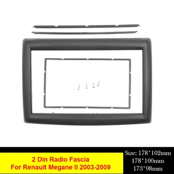 Dubla 2 Din Stereo Cadru DVD Fascia Pentru Renault Megane II 2003-2009 Panou Adaptor Capac Ornamental Kit Rama