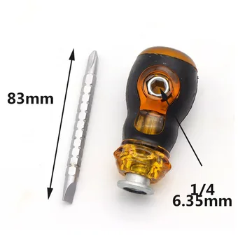 Dublă utilizare Telescopic Șurubelniță Șurubelniță Mică Mini Ultra Scurtă Șurubelniță Micro Șurubelniță Cu DIY Magnetice Instrumente de Reparare