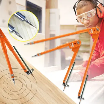 Dulgher Precizie Creion Busole Diametru Mare Separatoare Reglabile Marcarea Și Trasare Compasul Pentru Prelucrarea Lemnului