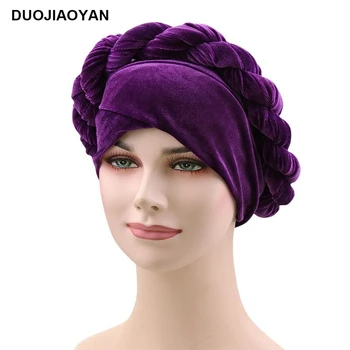 DUOJIAOYAN nou stil de lapte de mătase pură pălărie de catifea culori țese împletituri de păr capac de înaltă calitate văl