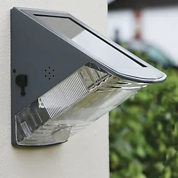 DUS Solar Lumină în aer liber Lampa de Gradina Cu 2 Lumini, Senzor de Mișcare Gard LED Lumina de Perete Transport Gratuit