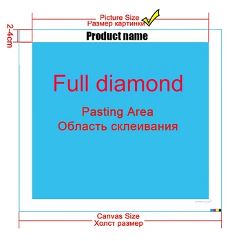 DUTEY Plin Pătrat/Diamant Rotund 5D DIY Diamant Vopsea Alb 