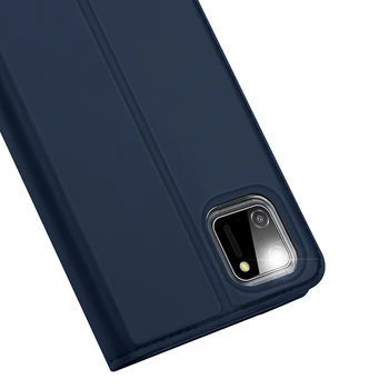 Dux Ducis Caz pentru Realme C11 Caz Magnetic din Piele Moale Tpu Flip Wallet Stand de Telefon Acoperă pentru Realme C11 чехол