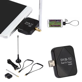 Dvb-t2 Mini prin Satelit, TV Tuner USB DVB-T2 Semnal Receptor Digital TV Receiver Micro Smart DVB T2 pentru Telefon cu Android Smartphone