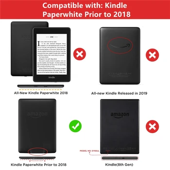E-Book de Protecție Caz Acoperire Pentru Kindle Paperwhite 3 2 1 DP75SDI a 5 a 6 a 7-a Generație 2012/2013//2017 Eliberarea Funda Capa