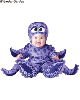 E de mirare Grădină Infant Toddler Copii Mici Tentacule de Caracatiță Sealife Halloween Cosplay Dress-up Costum