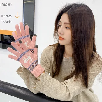 E-Mail coreeană de moda tricotate mănuși de desene animate drăguț mănuși de cald toamna/iarna plus touch-screen mănuși