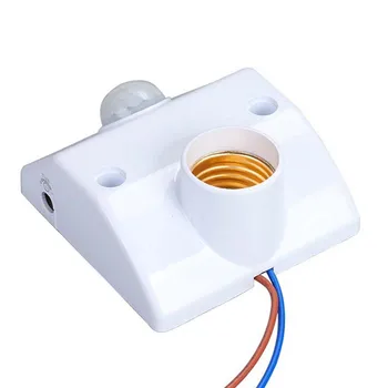 E27 Lampă Titularului de Mișcare în Infraroșu PIR Senzor Automat de Lumină LED-uri Lampă Titularului Comutator TN88