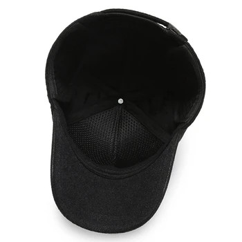 EAGLEBORN Noi de Iarnă Șapcă de Baseball Tata Pălării pentru Bărbați Pălării de Baseball Tata Pălărie Înaltă Calitate Pălărie de Iarnă pentru Bărbați Negru Cald Snapback Cap