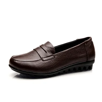 EAGSITY din piele pantofi loafer pentru femei apartamente doamnelor pantofi pentru condus comfortbale rezistenta la alunecare slip on mocasini pentru munca de partid