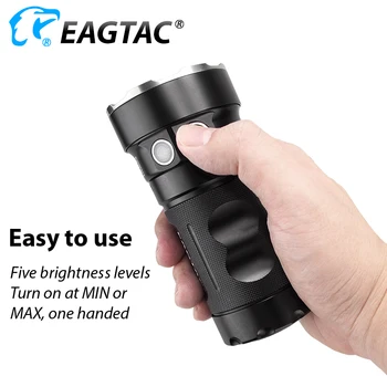 EAGTAC MX30L4XC Kit Extra Compact Lanterna LED din Otel Inoxidabil Bezel 4*18650 Baterie 5136 6500K Lumeni Nichia 219C CRI92