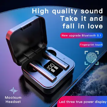 EastVita Air2S Setul Cu Cască Bluetooth Wireless Mini 5.1 De Amprente Touch Căști